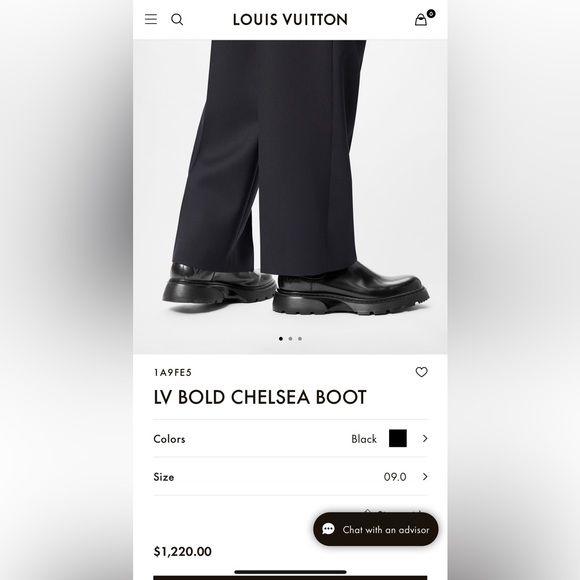 Louis Vuitton Chelsea boot 7 1/2 - Picture 11 of 11